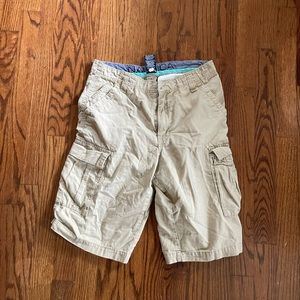 Nautica beige cargo shorts size 16 boys